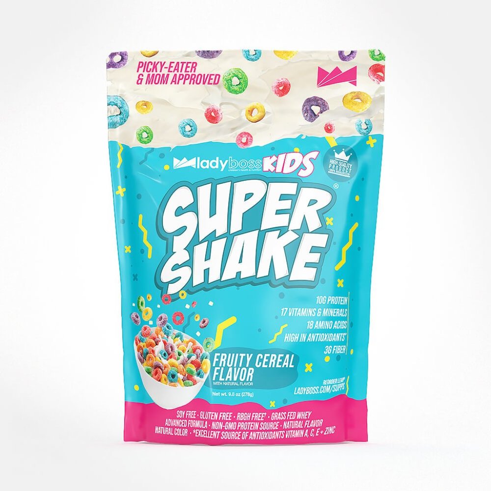 LADY BOSS KIDS SUPER SHAKE FRUITY CEREAL FLAVOR 4.9 oz BAG